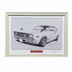 日産 NISSAN フェアレディ S30Z【鉛筆画】名車 旧車 イラスト A4サイズ