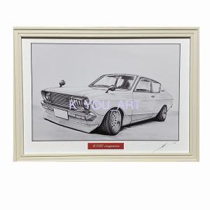 トヨタ TOYOTA クレスタ GX71 【鉛筆画】名車 旧車 イラスト A4サイズ
