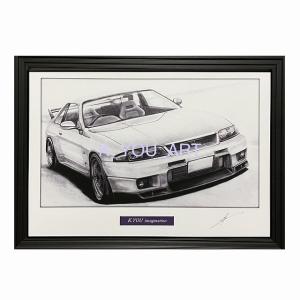 日産 NISSAN 430セドリック【鉛筆画】名車 旧車 イラスト A4