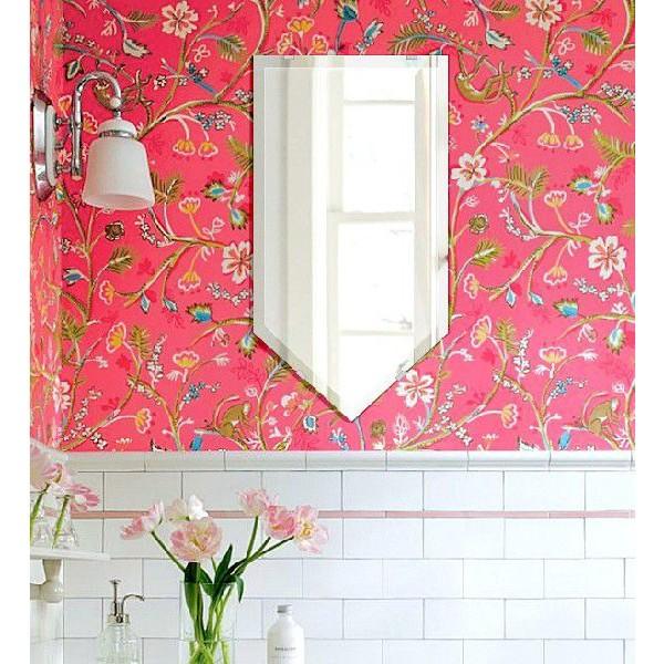 洗面鏡 化粧鏡 トイレ鏡 浴室鏡 クリスタルミラーシリーズ（ブリット）：クリアーミラー（通常の鏡） ...