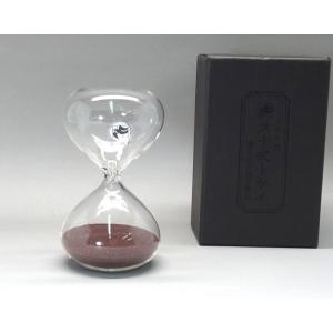 廣田硝子ガラス製スナ式時計４分（珈琲色砂）