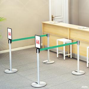 ベルトパーテーション 2本セット ステンレス ...の詳細画像1