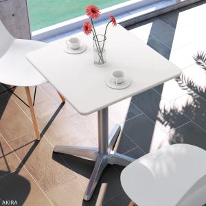 カフェテーブル 四角テーブル ダイニングテーブ...の詳細画像1
