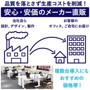オフィスデスク 平机 スチールデスク 事務デス...の詳細画像3