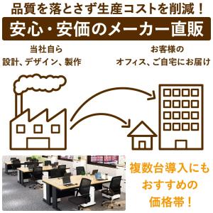 オフィスデスク 平机 スチールデスク 事務デス...の詳細画像3