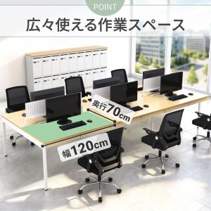 オフィスデスク フリーアドレスデスク 6人用 ...の詳細画像4