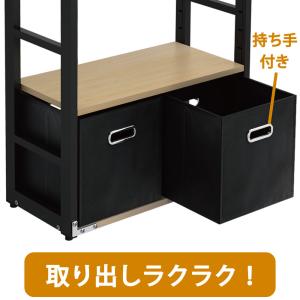 収納ボックス 折りたたみ 6個 ブラック 幅2...の詳細画像3