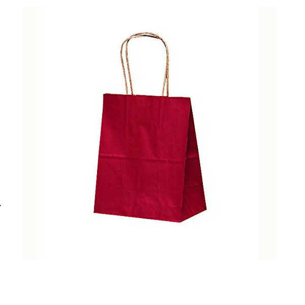 紙袋  手提げ T-2 赤 25枚