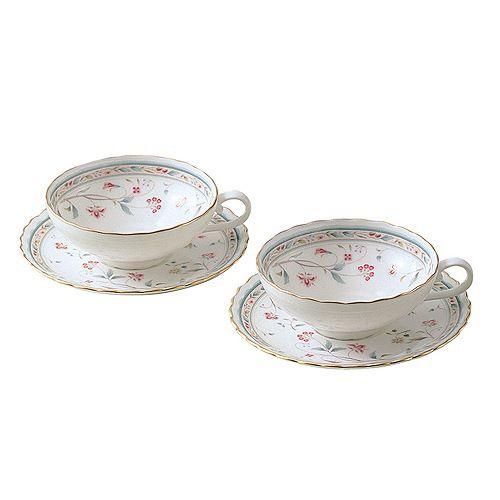 ノリタケ＜Noritake＞花更紗 HANA SARASA ティー碗皿ペアセット【紅茶専用】