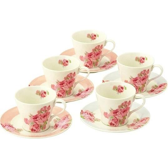 LAURA ASHLEY ローラアシュレイ クチュールローズ 5客コーヒーカップセット