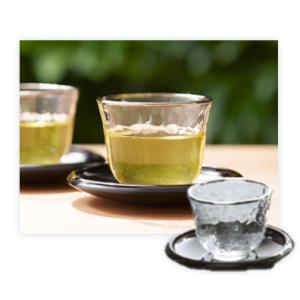 銀の月 冷茶グラスセット 茶托付 170ml【...の詳細画像1