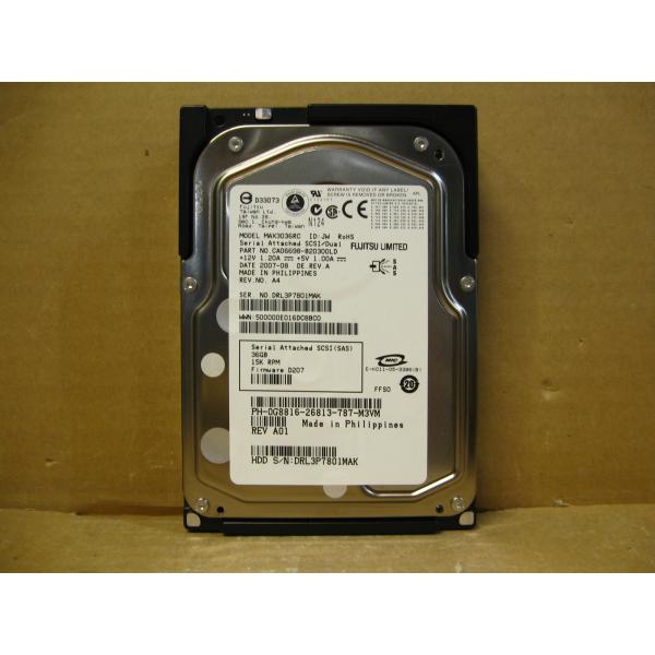 ▽FUJITSU MAX3036RC 36GB SAS 15krpm 3.5型 SCSI 内蔵HDD...