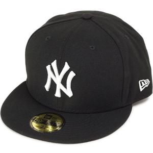 NEWERA ニューエラ NEWERA キャップ MLB カスタム 59FIFTY ニューヨーク・ヤンキース ブラック ホワイト 13562242｜mischief