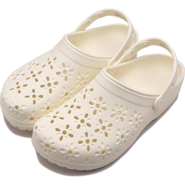 クロックス crocs サンダル クラシック フローラル カットアウト クロッグ 210927-0W...