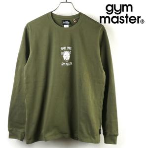 ジムマスター GYMMASTER メンズ MAKE SMILE ロンT オリーブ G533627-46 SS21 トップス 長袖 Tシャツ