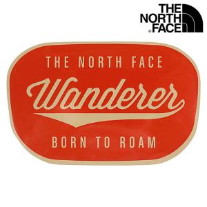 ザ・ノースフェイス THE NORTH FACE TNF プリントステッカー NN32229-WD SS22 TNF PRINT STICKER 撥水 シール 車 自転車 スノーボード ワンダラー 赤 レッド系｜mischief