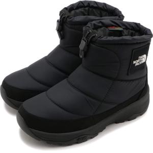 ザ・ノース・フェイス THE NORTH FACE レディース ヌプシブーティウォータープルーフロゴショート NF52280-KK FW23 ウィンターブーツ TNFブラック TNFブラック｜mischief