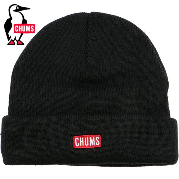 チャムス チャムスロゴショートニットキャップ CH05-1335 FW23 CHUMS Logo S...