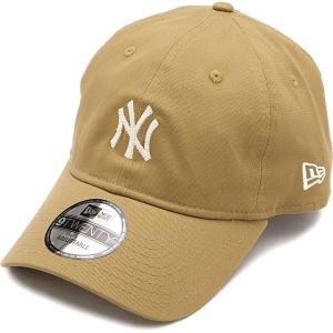 ニューエラ NEWERA キャップ ニューヨーク・ヤンキース 13751072 FW23 MLB 9TWENTY Cloth Strap 帽子 クロスストラップ サイズ調整可能 カーキ