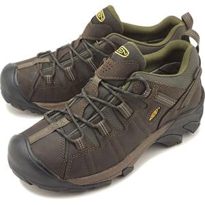 返品交換送料無料 KEEN キーン トレッキングシューズ メンズ MENS Targhee II WP ターギー ツー ウォータープルーフ Canteen Dark Olive 靴 1017345｜mischief