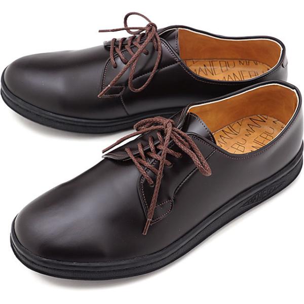 MANEBU マネブ レザーシューズ HIHIN FACE SKIN ヒヒン プレーントゥ スニーカ...