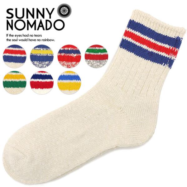 サニーノマド SUNNY NOMADO スラブネップ3本ライン ソックス TMSO-004 メンズ・...