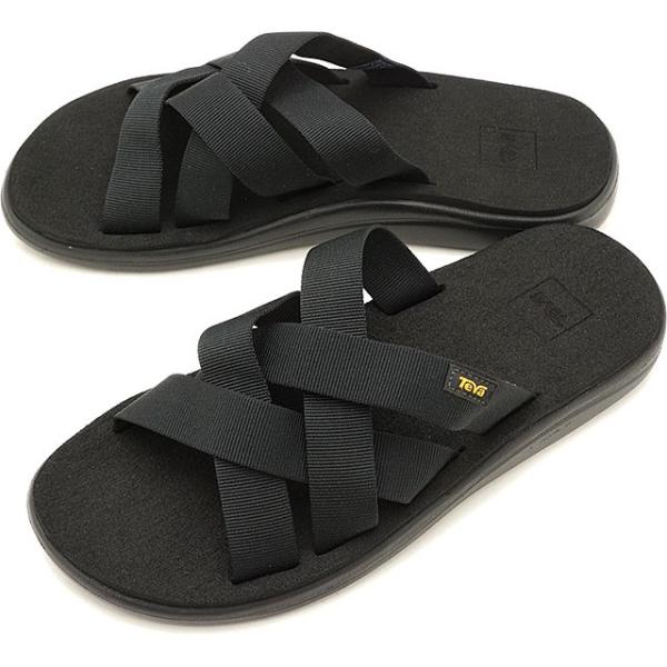 テバ Teva メンズ サンダル M Voya Slide ボヤ スライドBLK 1099272B ...