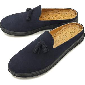 マネブ MANEBU メンズ プラン スリッパ スエード PRAN SLIPPER SUEDE カジュアルシューズ クロッグサンダル 靴 NAVY ネイビー系  MNB-024S SS19｜mischief