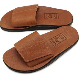 ハワイ製 アイランドスリッパ ISLAND SLIPPER シボレザー ベルクロサンダル KB702 VABH メンズ・レディース スライドサンダル 靴 TOBACCO｜mischief