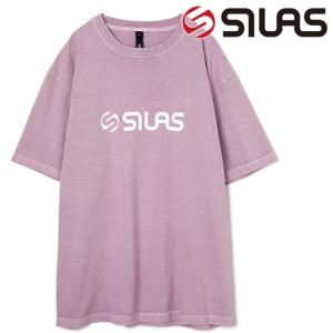 サイラス SILAS バイオ サイラスロゴ プリントTシャツ BIO SILAS LOGO PRINT TEE 110201011031 SS20 トップス 半袖 カットソー PURPLE｜mischief