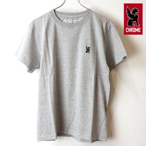 クローム CHROME メンズ Tシャツ シンボル ポイント ティー SYMBOL POINT TEE JP045MG SS19 トップス 半袖 MIX GREY グレー系｜mischief