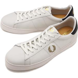 フレッドペリー FRED PERRY スニーカー スペンサーバルカレザー SPENCER VULC LEATHER B8350-254 FW20 メンズ・レディース PORCELAIN META;LLIC GOLD ホワイト系