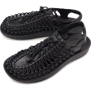 限定モデル キーン KEEN サンダル ユニーク プレミアム レザー M UNEEK PREMIUM LEATHER 1024450 SS21 メンズ アウトドア Black ブラック系｜mischief