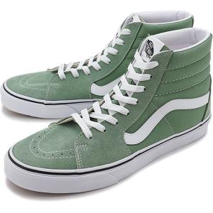 バンズ VANS スニーカー スケートハイ SK8-HI VN0A32QG4G6 SS21 メンズ・レディース ヴァンズ スケハイ SHALE GREEN TRUE WHITE グリーン系｜mischief