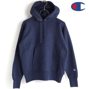 チャンピオン Champion メンズ リバースウィーブ フーデッド スウェットシャツ REVERSE WEAVE HOODED SWEATSHIRT C3-W102-386 FW21 ダークネイビー｜mischief