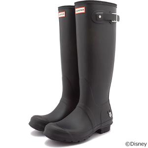 限定コラボ ハンター HUNTER オリジナル トールブーツ ディズニー ミッキーマウスプリント W ORIGINAL TALL BOOT DISNEY PRINT WFT1022MKY FW21 黒 ブラック系｜mischief