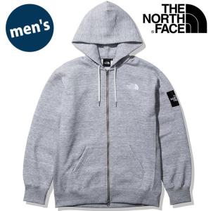 ザ・ノースフェイス THE NORTH FACE メンズ スクエアロゴフルジップ M Square Logo FullZip NT62132-Z FW21 TNF ジップアップパーカー ミックスグレー