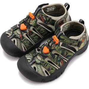 キーン KEEN ニューポート エイチツー キッズ サンダル 1026273 SS22 KIDS NEWPORT H2 チルドレン ニューアコ キャンプ アウトドア 水遊び New Aco Map カーキ系｜mischief