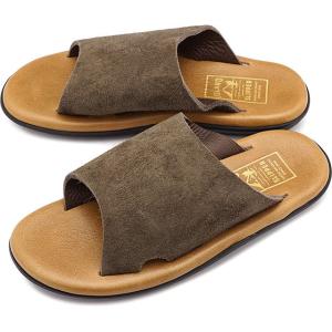 アイランドスリッパ ISLAND SLIPPER スエード スライドサンダル メンズ レザーサンダル PB705BHR SS22 PB705BHR MADE IN HAWAII ハワイ製 BUFF TOBACCO 茶｜mischief