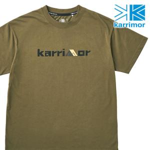 カリマー Karrimor キャンプロゴ ショートスリーブ ティー メンズ 101354-8410 SS22 camp logo S S T キャンプ Tシャツ 半袖 Moss Green 緑 グリーン系｜mischief