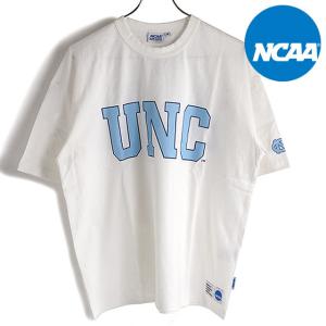 エヌシーエーエー NCAA ノースカロライナ メンズ カレッジロゴTシャツ KC0754-01 SS22 NORTH CAROLINA トップス WHITE 白 ホワイト系｜mischief