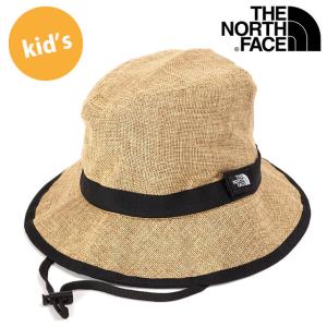 ザ ノースフェイス THE NORTH FACE キッズハイクハット NNJ01820-NA SS22 Kids' HIKE Hat 子供用 麦わら帽子 ウォッシャブル ストローハット ナチュラル｜mischief