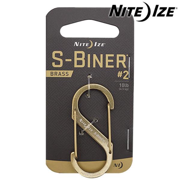 ナイトアイズ NITE IZE S型カラビナ エスビナーブラス #2 SOP-CMN-SB220 N...