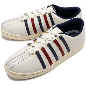 ケースイス K-SWISS スニーカー クラシック88 ビンテージ 36102140 FW22 CLASSIC 88 VTG 02248 メンズ 定番　KSWISS Kスイス Off white Navy Red 白 ホワイト系