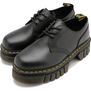 ドクターマーチン Dr.Martens レディース 3ホールシューズ オードリック 3アイレット 27147001 FW22 Audrick 3i Shoe 厚底ソール Black Nappa Lux｜mischief