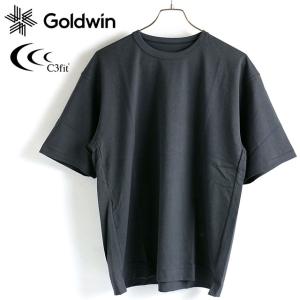 ゴールドウィン シースリーフィット Goldwin C3fit メンズ リカバリーウェア リポーズ ペーパー リラックス Tシャツ GC41123 SS23 DARK CHARCOAL 灰 グレー系｜mischief