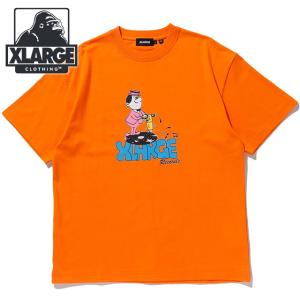 エクストララージ XLARGE メンズ クラシックスタイル ショートスリーブ Tシャツ 101232011019 SU23 CLASSIC STYLE S S TEE トップス 半袖 ORANGE オレンジ系｜mischief