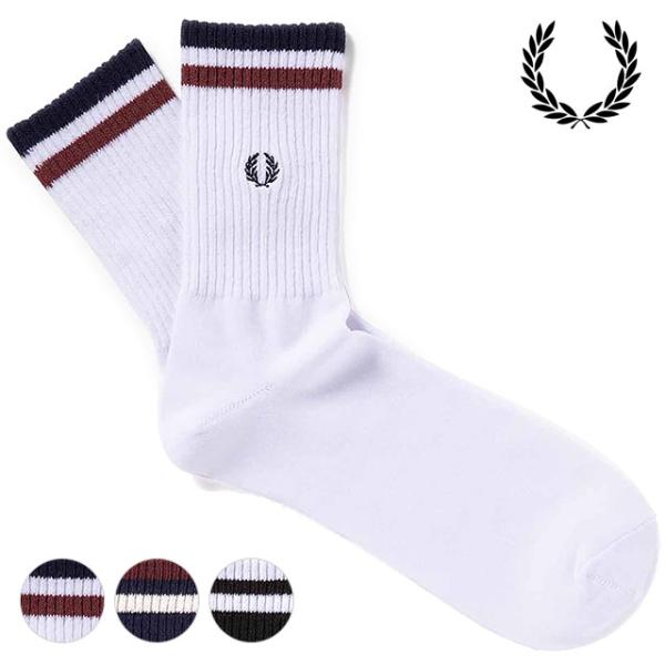 フレッドペリー FRED PERRY ティップド ショートソックス F19998 TIPPED SH...