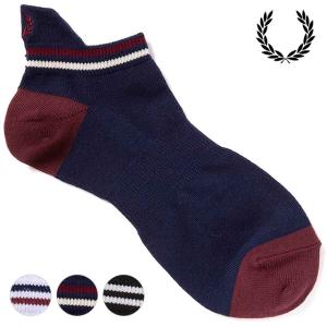 フレッドペリー FRED PERRY ティップド リブ アンクルソックス F19999 FW23 TIPPED RIB ANKLE SOCKS メンズ・レディース 靴下 ギフト スニーカーソックス｜mischief