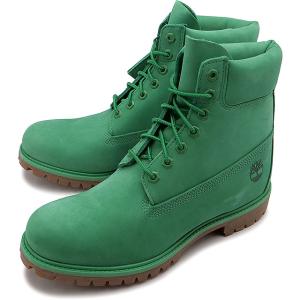 ティンバーランド Timberland メンズ 6インチプレミアムブーツ A5VMH FW23 6in Premium Boots 防水 ウォータープルーフレザー ヌバック グリーン｜mischief